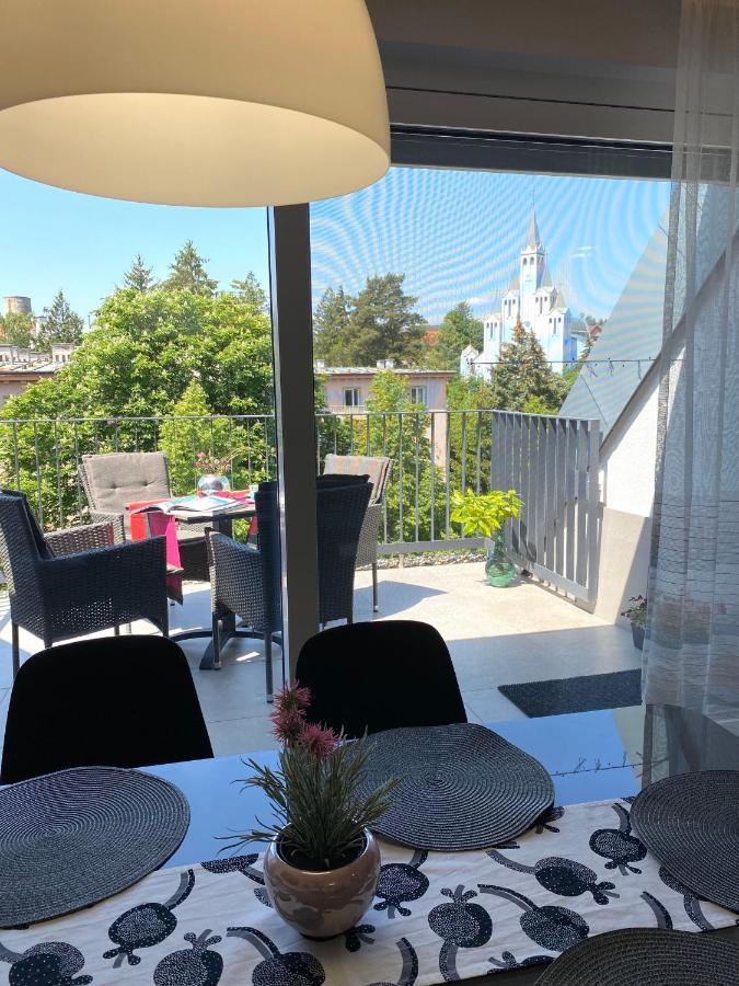 Atrium Apartman Heviz Mit Panoramaterrasse Und Tiefgarage Buitenkant foto